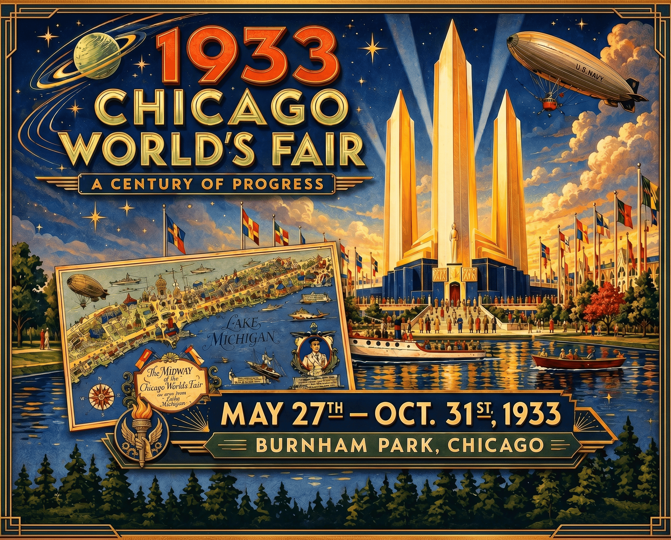 1933 Chicago World's Fair - A Century of Progress